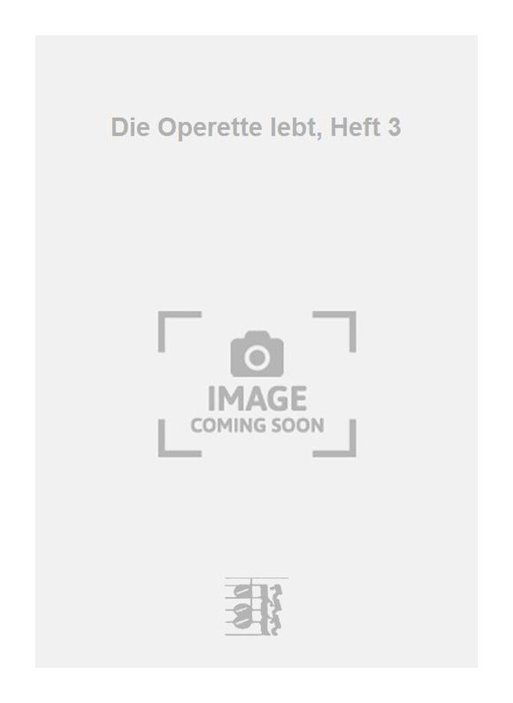 Die Operette lebt, Heft 3